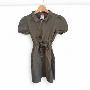 Vince Camuto Vince Camuto girls' army green utility dress 12